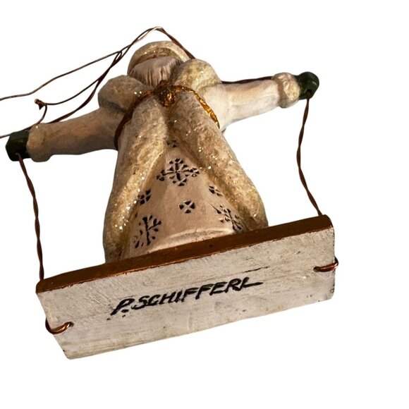 Pamela Schifferl Woodland Snowy Owl Santa Ornament 4½ Inches - Picture 6 of 6